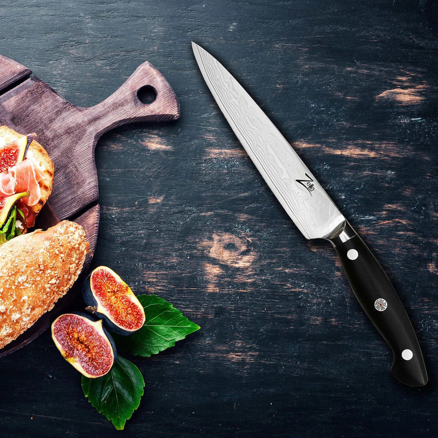 Executive-Plus Serie 6" Allzweckmesser 61 HRC Damaszenerstahl 5 Executive-Plus Serie 6" Allzweckmesser 61 HRC Damaszenerstahl – Bild 3