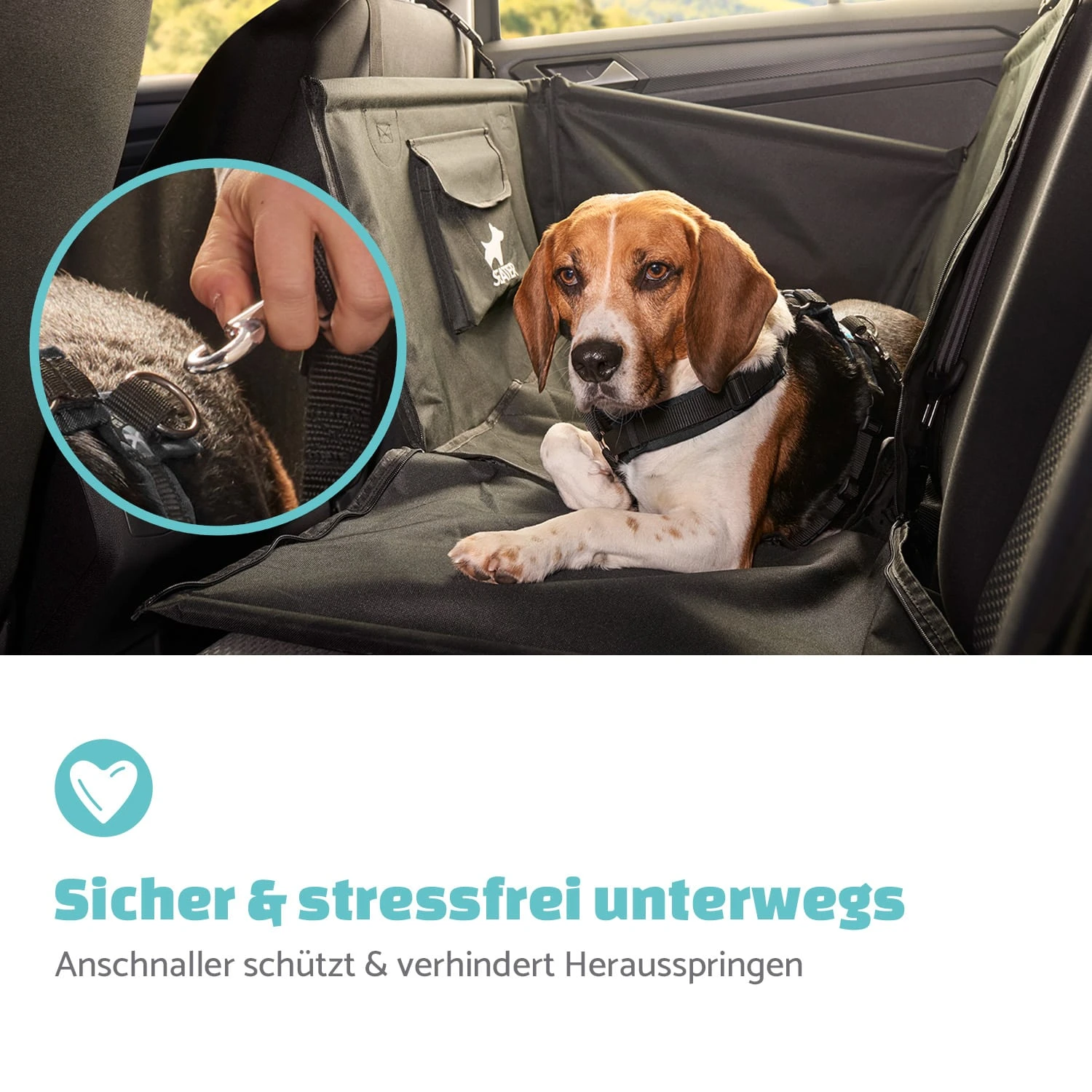 Rocky Hundeautositz Polyester Anschnallgurt Faltbar Flexibel 4 Rocky Hundeautositz Polyester Anschnallgurt Faltbar Flexibel – Bild 2