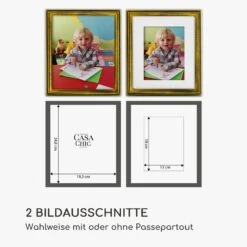 Lancaster Bilderrahmen Rechteckig 24,8 X 19,3 Cm Fotos Passepartout Holz -Einrichtungsgeschäft 10039320 de 0007 logo