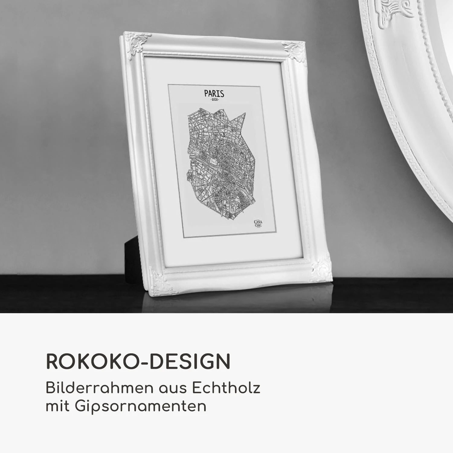 Regent Bilderrahmen Rechteckig 25 X 20 Cm Fotos Passepartout Glas Rokoko 4 Regent Bilderrahmen Rechteckig 25 X 20 Cm Fotos Passepartout Glas Rokoko – Bild 2