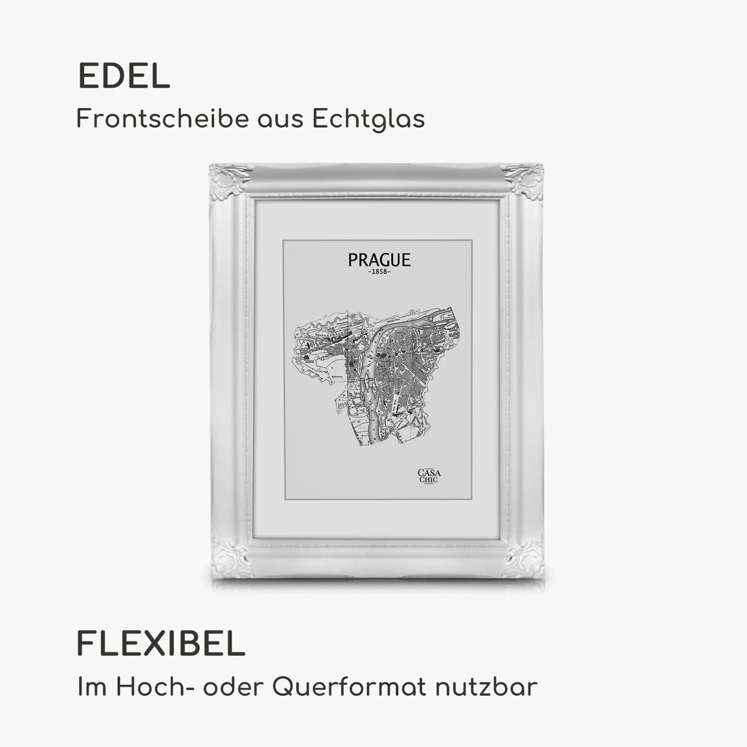 Regent Bilderrahmen Rechteckig 25 X 20 Cm Fotos Passepartout Glas Rokoko 5 Regent Bilderrahmen Rechteckig 25 X 20 Cm Fotos Passepartout Glas Rokoko – Bild 3