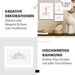 Chalcot Bilderrahmen 7er-Set 3 Größen Rechteckig Passepartout Echtholz -Einrichtungsgeschäft 10039353 de 0003 usp