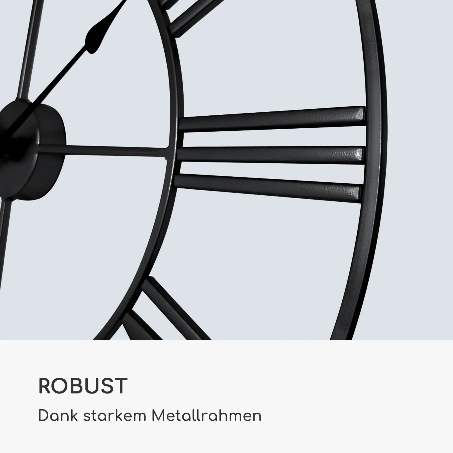 Queensway 80 Wanduhr Metallrahmen Geräuschlos Ø 76 Cm 5 Queensway 80 Wanduhr Metallrahmen Geräuschlos Ø 76 Cm – Bild 3