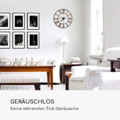 Queensway 80 Wanduhr Metallrahmen Geräuschlos Ø 76 Cm -Einrichtungsgeschäft 10039367 de 0004 logo