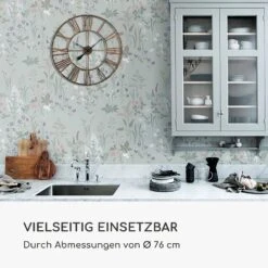 Queensway 80 Wanduhr Metallrahmen Geräuschlos Ø 76 Cm -Einrichtungsgeschäft 10039367 de 0006 logo