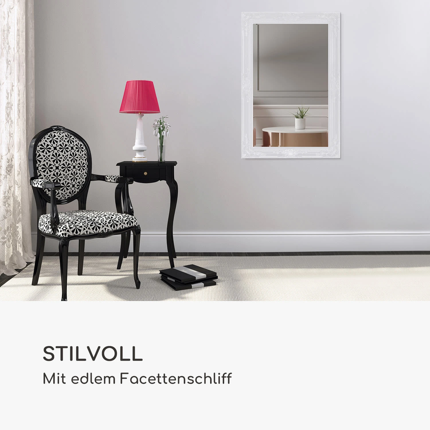 Manchester Wandspiegel Massivholzrahmen Rechteckig 90 X 60 Cm 5 Manchester Wandspiegel Massivholzrahmen Rechteckig 90 X 60 Cm – Bild 3