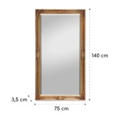 Wembley Wandspiegel Echtholz Rechteckig 140 X 75 Cm -Einrichtungsgeschäft 10039384 yy 0006 logo