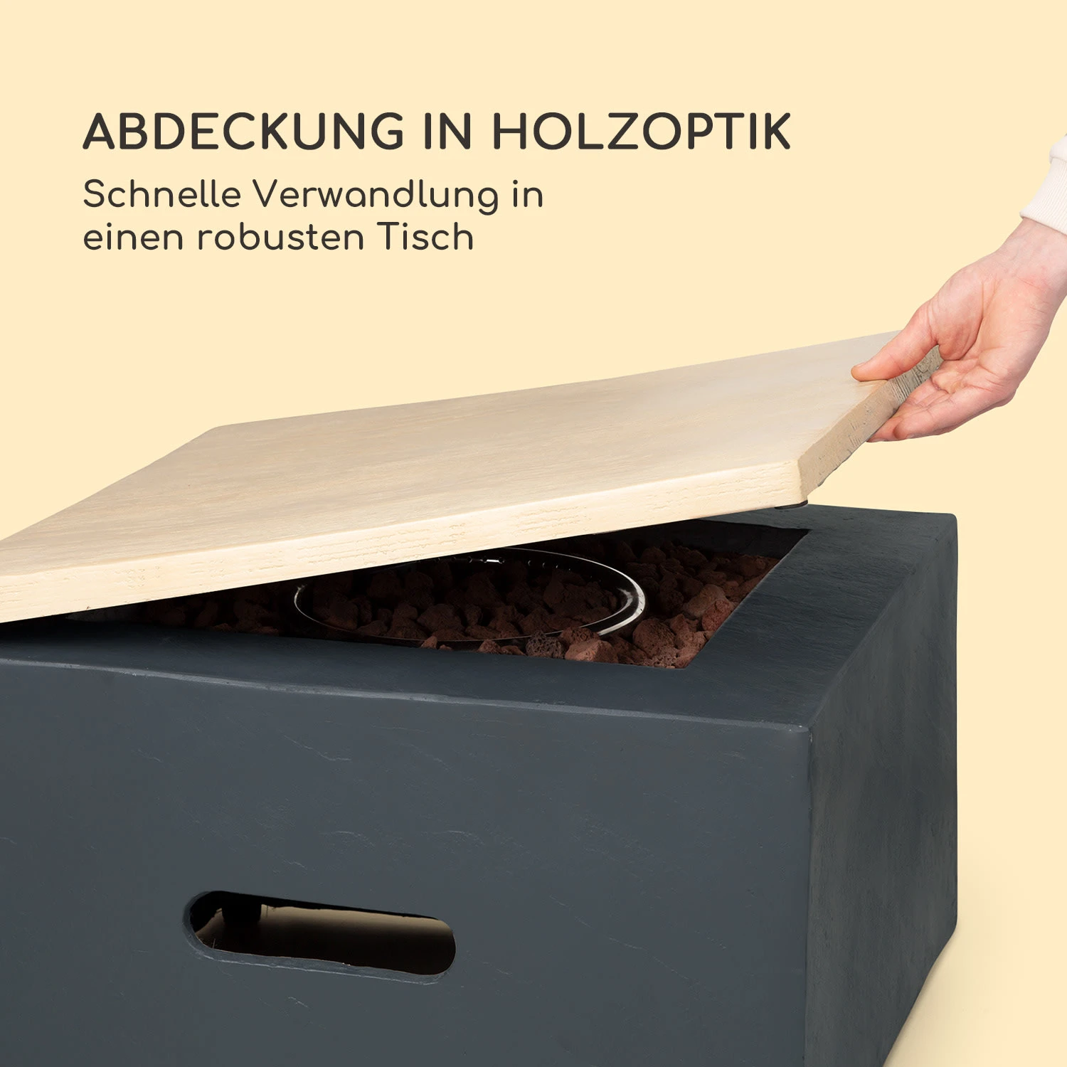 Isaris Gas-Feuerstelle 40.000BTU/13kW Abdeckung Edelstahlbrenner 6 Isaris Gas-Feuerstelle 40.000BTU/13kW Abdeckung Edelstahlbrenner – Bild 4