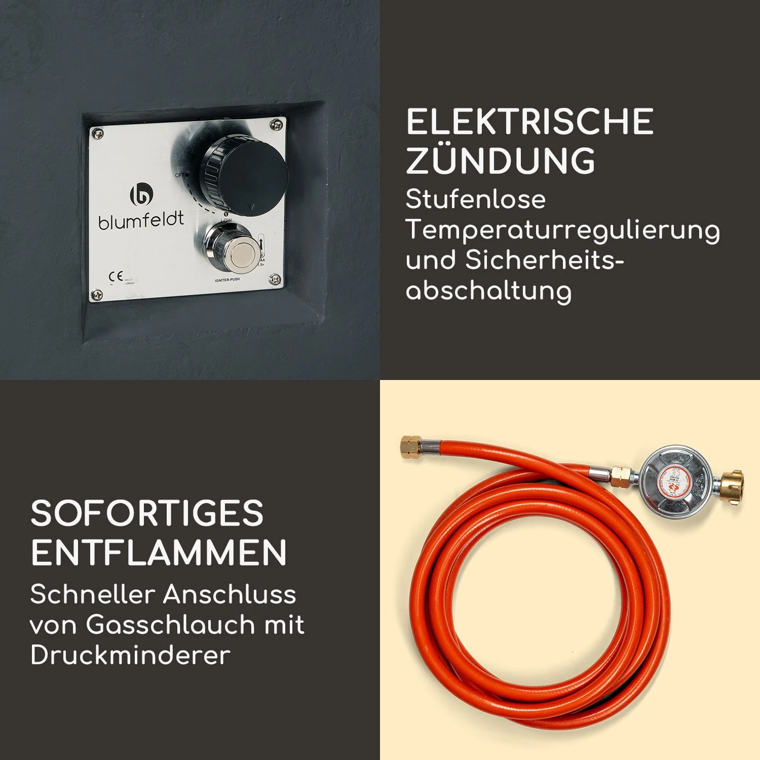 Isaris Gas-Feuerstelle 40.000BTU/13kW Abdeckung Edelstahlbrenner 7 Isaris Gas-Feuerstelle 40.000BTU/13kW Abdeckung Edelstahlbrenner – Bild 5