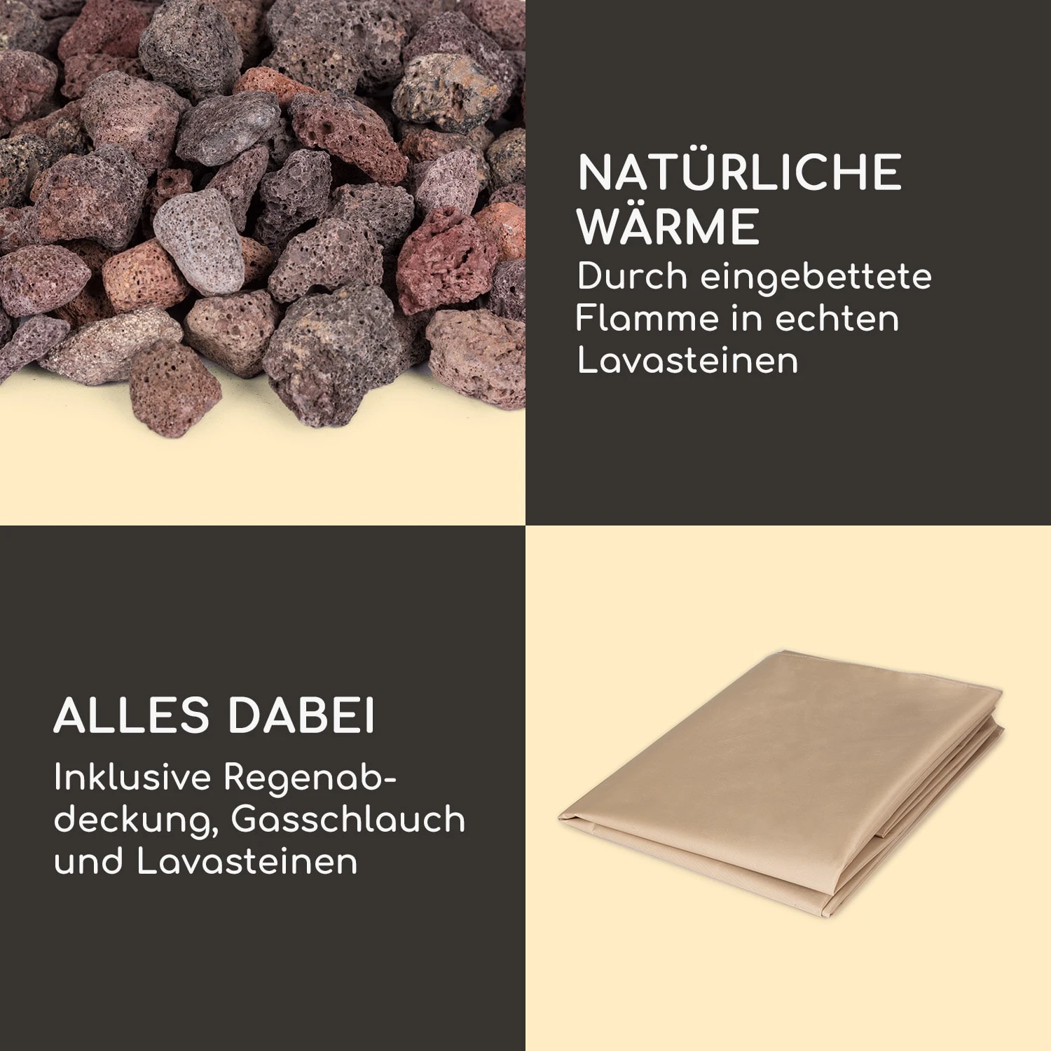 Isaris Gas-Feuerstelle 40.000BTU/13kW Abdeckung Edelstahlbrenner 8 Isaris Gas-Feuerstelle 40.000BTU/13kW Abdeckung Edelstahlbrenner – Bild 6