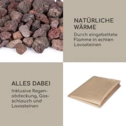 Vitina Gas-Feuerstelle 40.000BTU/13kW Abdeckung Edelstahlbrenner -Einrichtungsgeschäft 10039404 de 0006 logo