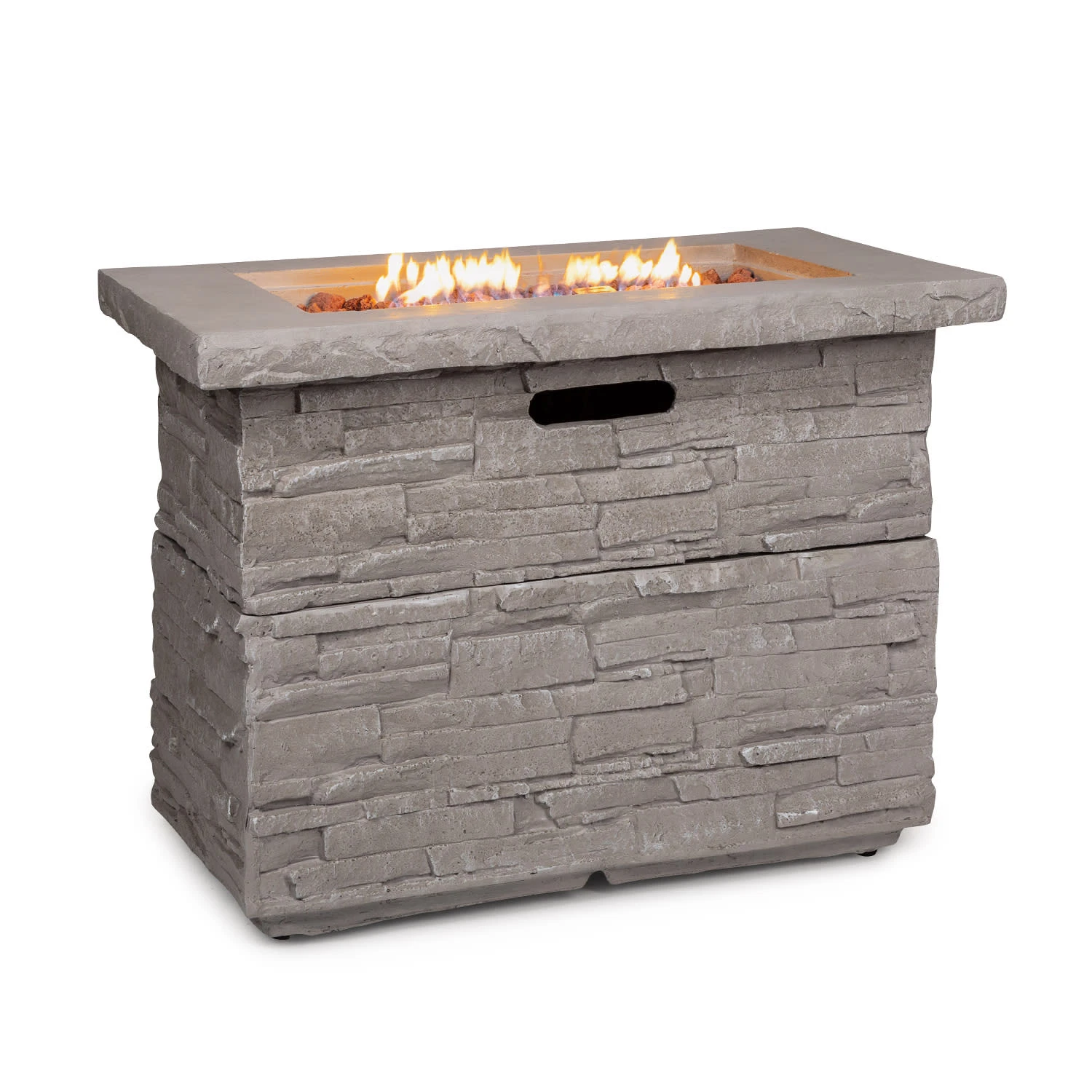 Anafi Gas-Feuerstelle 40.000BTU/13kW Abdeckung Edelstahlbrenner 3 Anafi Gas-Feuerstelle 40.000BTU/13kW Abdeckung Edelstahlbrenner