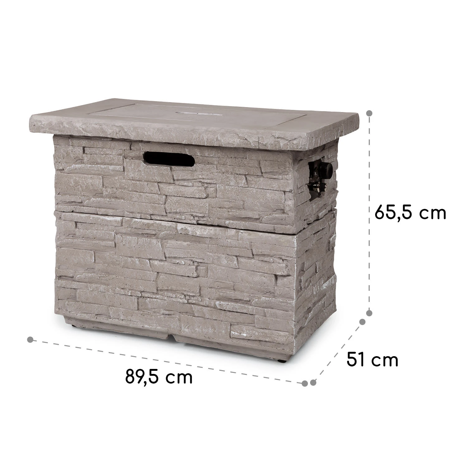 Anafi Gas-Feuerstelle 40.000BTU/13kW Abdeckung Edelstahlbrenner 10 Anafi Gas-Feuerstelle 40.000BTU/13kW Abdeckung Edelstahlbrenner – Bild 8