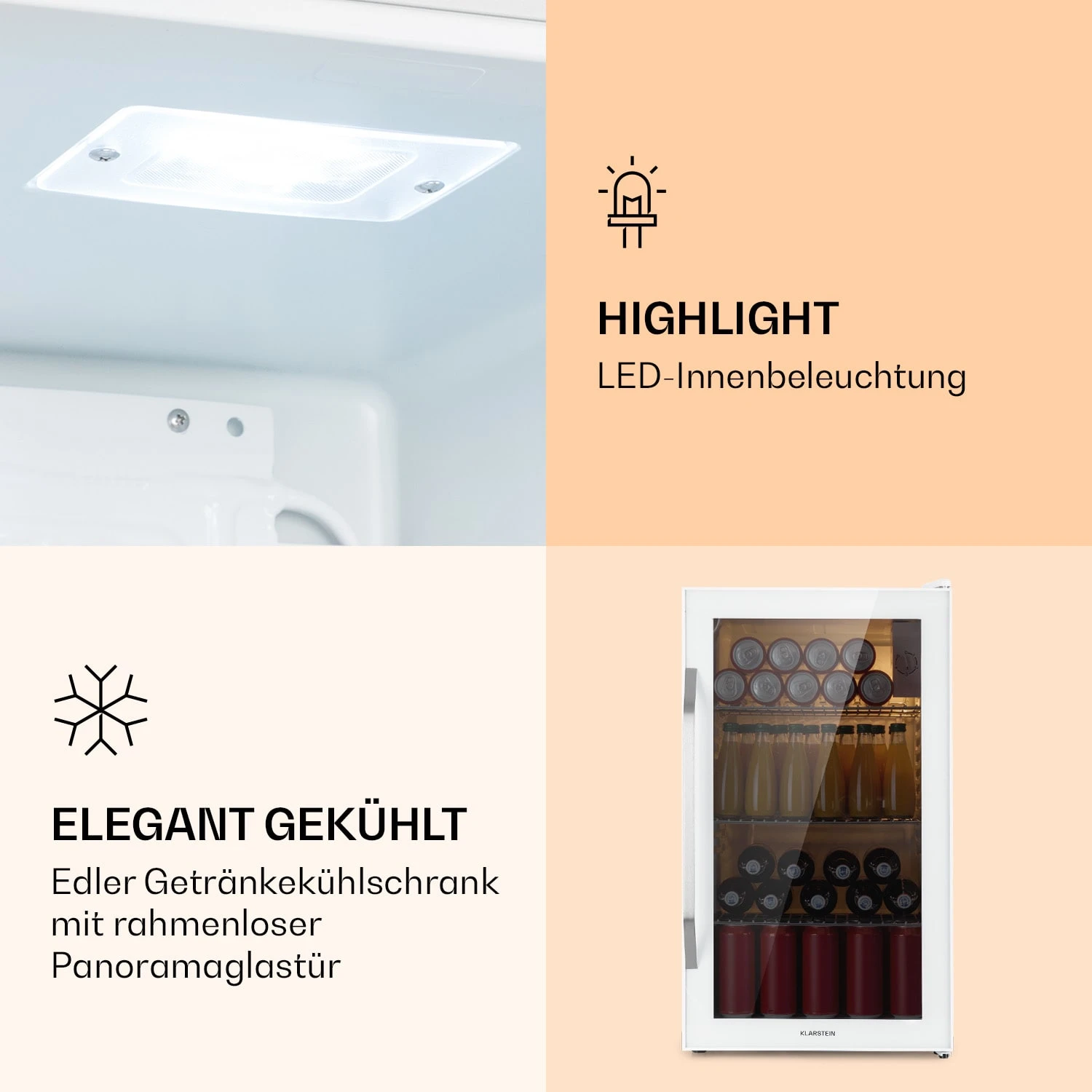 Beersafe XXL Quartz Kühlschrank 80 Liter 3 Böden Panoramaglastür 6 Beersafe XXL Quartz Kühlschrank 80 Liter 3 Böden Panoramaglastür – Bild 4