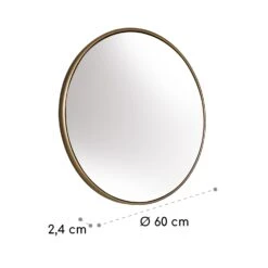 Fournier Wandspiegel Metallrahmen Rund 58,8 X 58,8 Cm -Einrichtungsgeschäft 10039429 yy 0006 logo