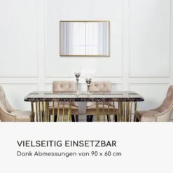 Croxley Wandspiegel Metallrahmen Rechteckig 90 X 60 Cm -Einrichtungsgeschäft 10039497 de 0003 logo