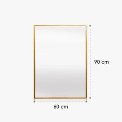 Croxley Wandspiegel Metallrahmen Rechteckig 90 X 60 Cm -Einrichtungsgeschäft 10039497 yy 0006 logo