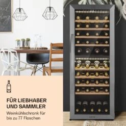 Klarstein Vinamour 77 Duo Weinkühlschrank 191 Liter 5 - 20 °C 2 Kühlzonen 12 Klarstein Vinamour 77 Duo Weinkühlschrank 191 Liter 5 - 20 °C 2 Kühlzonen -Einrichtungsgeschäft 10039771 de 0002 logo