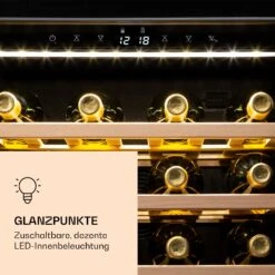 Klarstein Vinamour 77 Duo Weinkühlschrank 191 Liter 5 - 20 °C 2 Kühlzonen 16 Klarstein Vinamour 77 Duo Weinkühlschrank 191 Liter 5 - 20 °C 2 Kühlzonen -Einrichtungsgeschäft 10039771 de 0006 logo