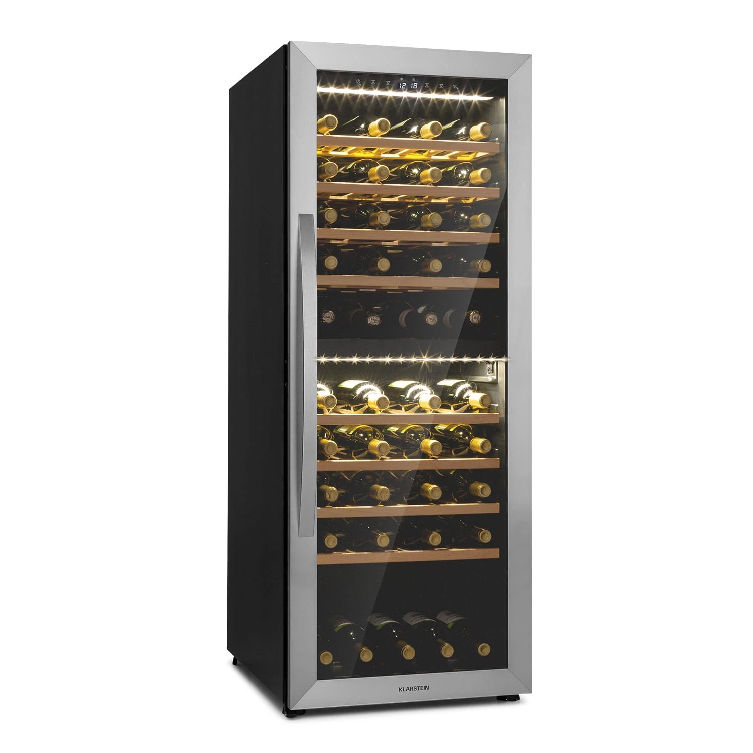 Klarstein Vinamour 77 Duo Weinkühlschrank 191 Liter 5 - 20 °C 2 Kühlzonen 3 Klarstein Vinamour 77 Duo Weinkühlschrank 191 Liter 5 - 20 °C 2 Kühlzonen