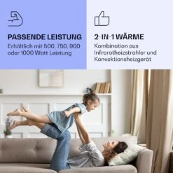 La Palma 1000 Smart 2-in-1 Heizgerät Infrarot Konvektor 120x60cm 1000W Spiegel -Einrichtungsgeschäft 10039838 de 0004 logo