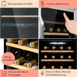 Vinamour 16 Uno Weinkühlschrank 16Fl./42l 5-18°C 41dB Glas -Einrichtungsgeschäft 10039897 de 0005 usp