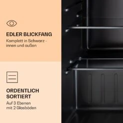 Obsidian Kühlschrank 72 Liter Eisfach Schwarz -Einrichtungsgeschäft 10039911 de 0005 logo