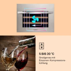 Vinsider 24 Built-In Uno Weinkühlschrank Einbaugerät 1 Zone 24 Flaschen Edelstahl -Einrichtungsgeschäft 10039913 de 0003 logo