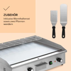 Grillmeile 4400 Elektrogrill Plancha 2x2200W Grillplatte Edelstahl -Einrichtungsgeschäft 10039914 de 0006 logo