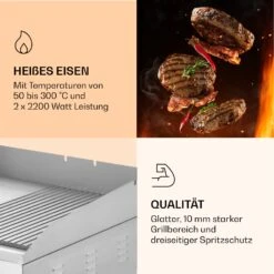 Grillmeile 4400 Elektrogrill Plancha 2x2200W Grillplatte Edelstahl 14 Grillmeile 4400 Elektrogrill Plancha 2x2200W Grillplatte Edelstahl -Einrichtungsgeschäft 10039915 de 0005 logo