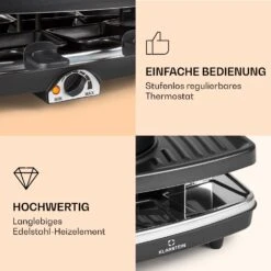 Entrecote 2-in-1 Raclette-Grill & Fondue Naturstein 1100W 8 Personen -Einrichtungsgeschäft 10039922 de 0004 logo