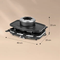 Entrecote 2-in-1 Raclette-Grill & Fondue Naturstein 1100W 8 Personen -Einrichtungsgeschäft 10039922 yy 0007 logo