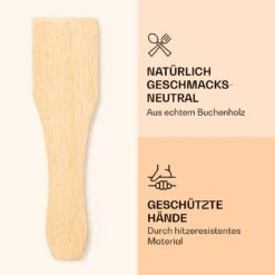 Raclette Spatulas Holzspatel Pfannenwender Zubehör 8 Stück Für Raclette-Pfännchen -Einrichtungsgeschäft 10039924 de 0003 logo