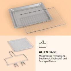 Vigor Air Heißluftfritteuse 1800 W 30 Liter 18 Programme 16 Vigor Air Heißluftfritteuse 1800 W 30 Liter 18 Programme -Einrichtungsgeschäft 10039941 de 0007 logo