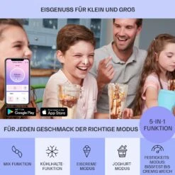 Dolce Bacio Smart Eiscremebereiter Yogurtmaker Kompressor 2 Liter WiFi Touch Edelstahl -Einrichtungsgeschäft 10040048 de 0003 logo