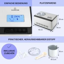 Dolce Bacio Smart Eiscremebereiter Yogurtmaker Kompressor 2 Liter WiFi Touch Edelstahl -Einrichtungsgeschäft 10040048 de 0006 logo