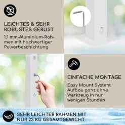 Blumfeldt La Rochelle Gazebo Schrägdach UV 50+ Aluminium Polyester -Einrichtungsgeschäft 10040100 de 0003 logo