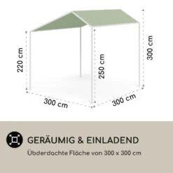 Blumfeldt La Rochelle Gazebo Schrägdach UV 50+ Aluminium Polyester -Einrichtungsgeschäft 10040100 de 0004 logo