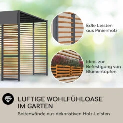 Valence Gazebo 3x3 M UV50+ Wasserabweisend LED-Solar-Beleuchtung Solar-Panel -Einrichtungsgeschäft 10040112 de 0003 logo