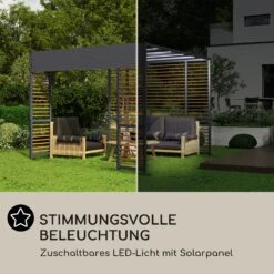 Valence Gazebo 3x3 M UV50+ Wasserabweisend LED-Solar-Beleuchtung Solar-Panel -Einrichtungsgeschäft 10040112 de 0004 logo