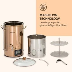 Mundschenk Maischekessel, Bierbrauanlage, 2500 W, 30 L, 9 Programme -Einrichtungsgeschäft 10040144 de 0006 logo