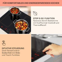 Victoria 4 Flex Induktionskochfeld Einbau 7000W 2 Flexzonen Timer -Einrichtungsgeschäft 10040201 de 0004 usp