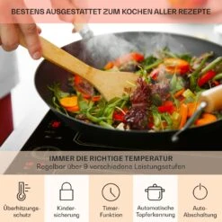 Victoria 4 Flex Induktionskochfeld Einbau 7000W 2 Flexzonen Timer -Einrichtungsgeschäft 10040201 de 0005 usp