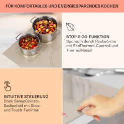 Victoria 5 Flex Induktionskochfeld Einbau 7400W 2 Flexzonen Timer -Einrichtungsgeschäft 10040204 de 0004 usp