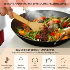 Victoria 5 Flex Induktionskochfeld Einbau 7400W 2 Flexzonen Timer -Einrichtungsgeschäft 10040204 de 0005 usp