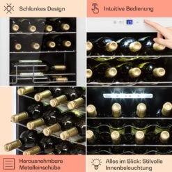 Shiraz 20 Uno Weinkühlschrank 53l 20Fl Touch-Bedienfeld 5-18°C -Einrichtungsgeschäft 10040216 de 0005 usp
