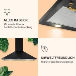 Montblanc 90 Dunstabzugshaube 610m³/h 165W 2x1,5W LED Reling -Einrichtungsgeschäft 10040266 de 0003 logo