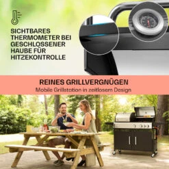 Kingsville 3.1 Kombigrill Gas + Kohle 10,9 KW 3+1 Brenner 13 Kingsville 3.1 Kombigrill Gas + Kohle 10,9 KW 3+1 Brenner -Einrichtungsgeschäft 10040270 de 0004 usp