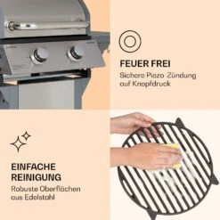 Lucifer 2 Gasgrill 2 X 3,6 KW Brenner 45x45cm Grill Edelstahl Mobil -Einrichtungsgeschäft 10040279 de 0007 logo