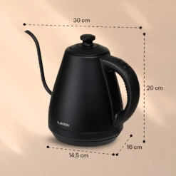 Garcon Wasserkocher 1L 2000W Warmhaltefunktion Schwanenhals Edelstahl -Einrichtungsgeschäft 10040347 yy 0007 dimensions